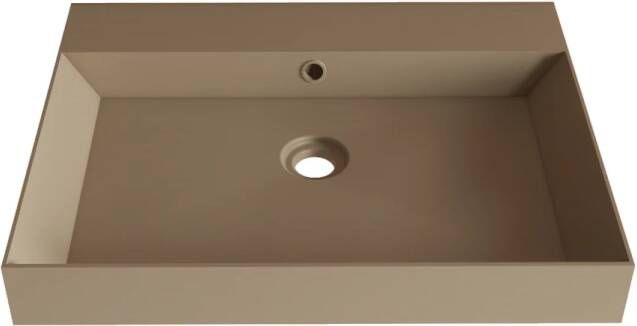 Gliss Design Wastafel Lako 60 cm Zonder Kraangat Mat Cappuccino