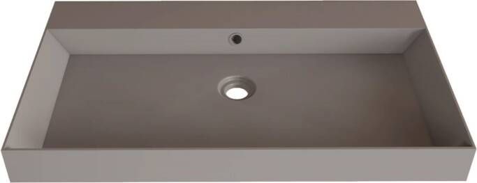 Gliss Design Wastafel Lako 90 cm 1 Kraangat Mat Leigrijs