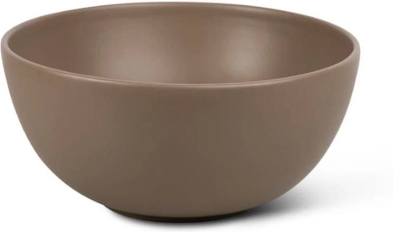 Globo Waskom T-Edge Rond 37x16 cm Zonder Overloop Castagno