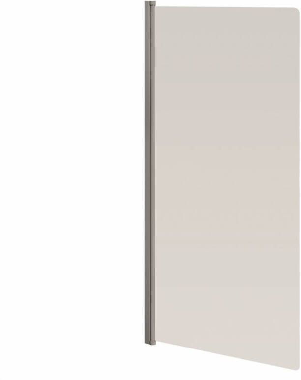 Go by Van Marcke Badwand VM Go Megalo 75x130 cm Scharnierend Chroom Profiel 4 mm Veiligheidsglas