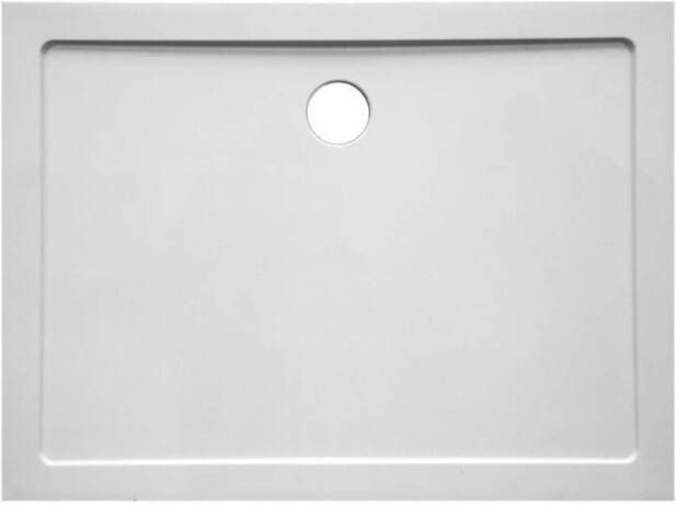 GO by Van Marcke Helion douchebak kunststofcomposiet 160x90x3.5cm rechthoek afvoer D90mm zonder potenstel wit AJSC1690S - Foto 2
