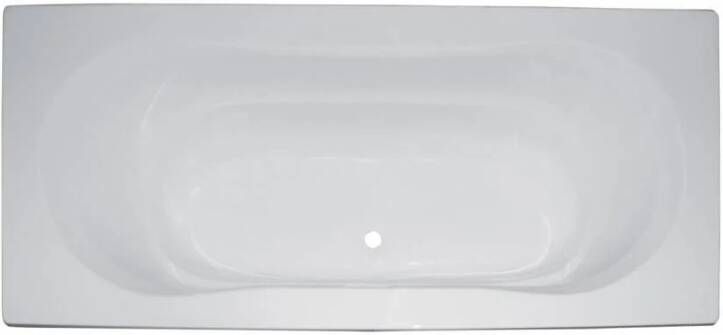 GO by Van Marcke Jersey inbouwbad 180x80cm ergonomische schuine rugzijde incl poten acryl glans wit 119054