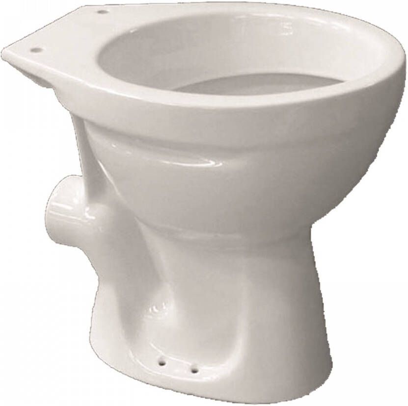 GO by Van Marcke vrijstaande wc pot 47 6x35 7x39 1cm porselein wit muuraansluiting zonder zitting DELTA WC P (FS175235CK0000)