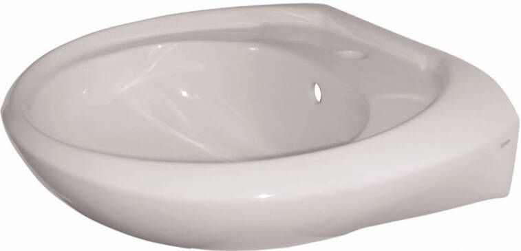 Go by Van Marcke Wastafel VM Isifix Ifix 57x44x17 cm Porselein Wit Met Overloop