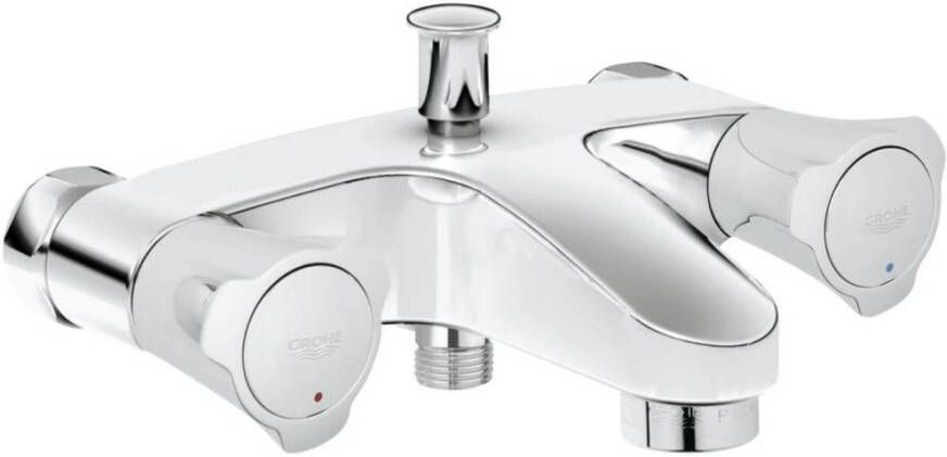 GROHE Costa L Badmengkraan wand tweegreeps 2-gats omstelinrichting 150mm hart 118mm uitloop vast chroom