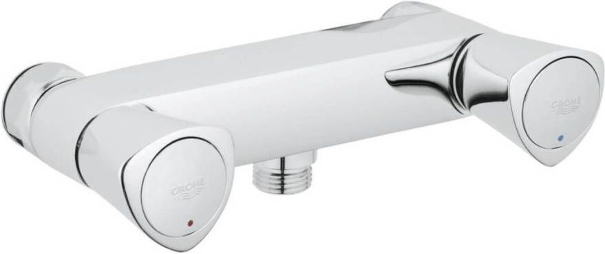 GROHE Costa S Douchemengkraan wand tweegreeps 2-gats bovendeel keramisch 150mm hartafstand zonder koppelingen chroom