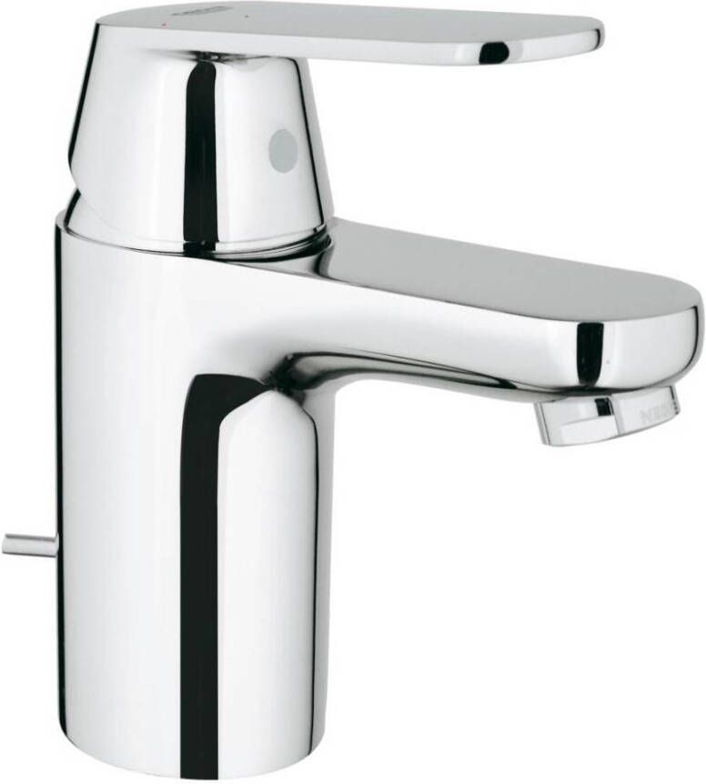 GROHE Eurosmart Cosmopolitan Wastafelmengkraan S-size ES trekwaste eengreeps 1-gats 148mm hoogte 92mm uitloop vast chroom