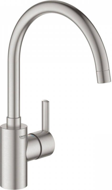 GROHE QUICKFIX Grohe Feel Keukenmengkraan eengreeps 354mm hoogte 225mm hoogte kraanmond 224mm voorsprong uitloop hoog draaibaar supersteel - Foto 3