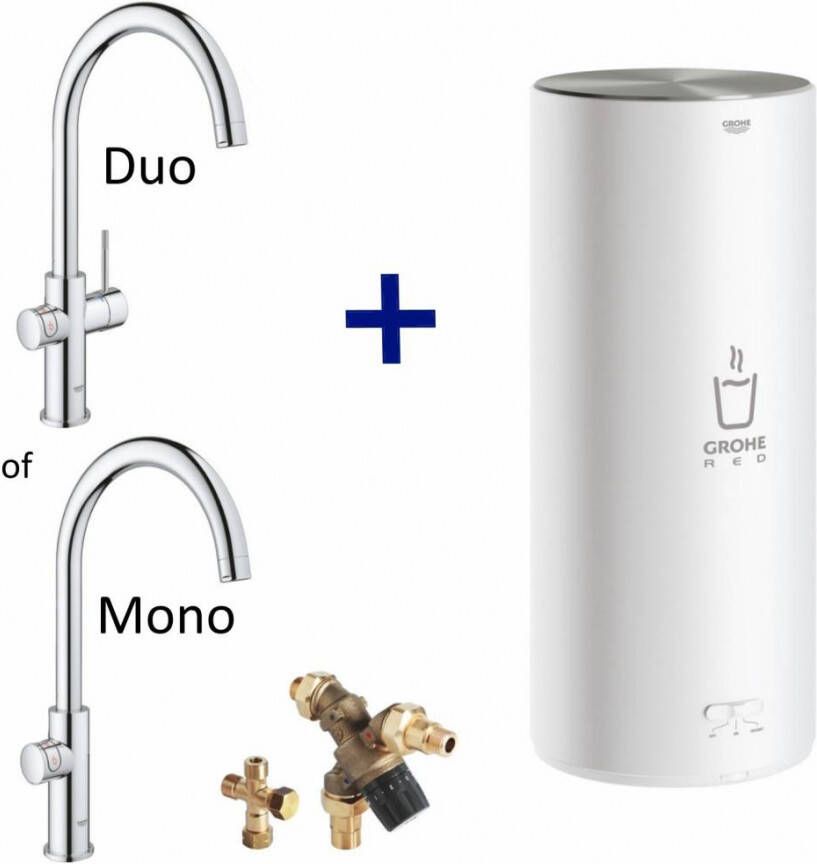 Grohe Kokendwaterkraan Red New L Size Boiler Mono Of Duo Red New Duo Met C Uitloop Chroom