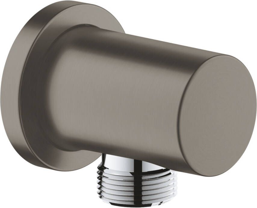 Grohe Wandaansluitbocht Rainshower Hard Graphite Geborsteld