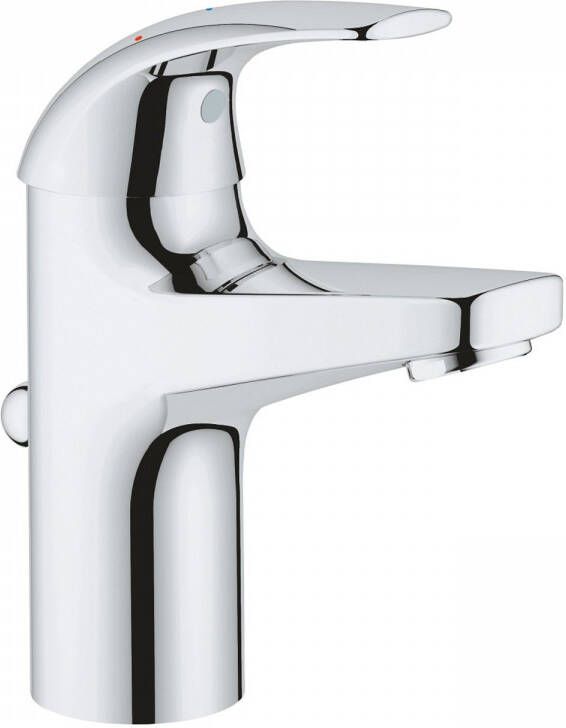 Grohe Wastafelkraan Start Curve 1-gats S-size met Waste en 28 mm ES Cartouche Chroom