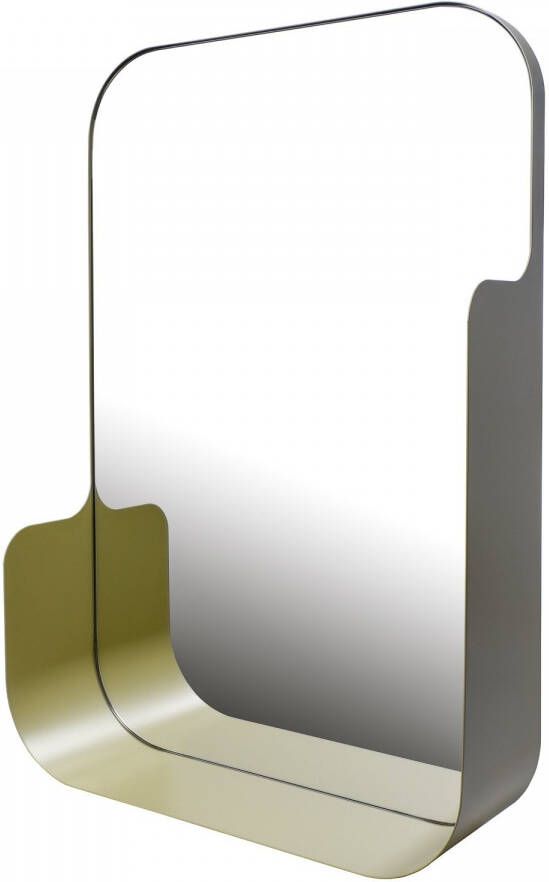 Haceka Badkamerspiegel Pekodom Inclusief Planchet Goud Metaal 90x40x12 cm