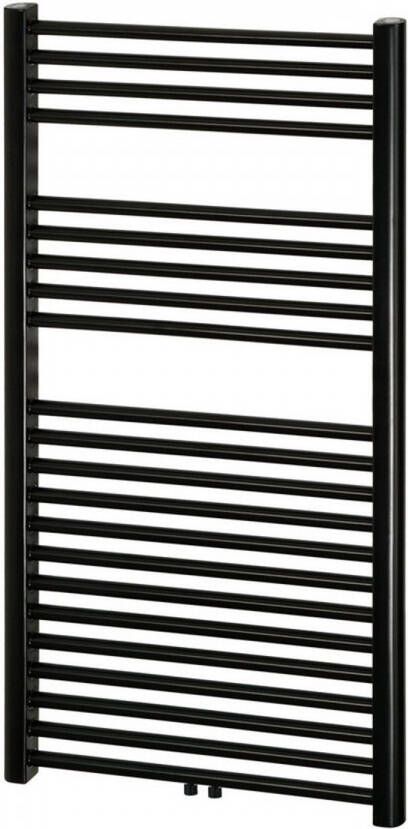 Haceka Designradiator Gobi Adoria 59x111 cm Zwart 6-Punts Aansluiting (565 Watt)