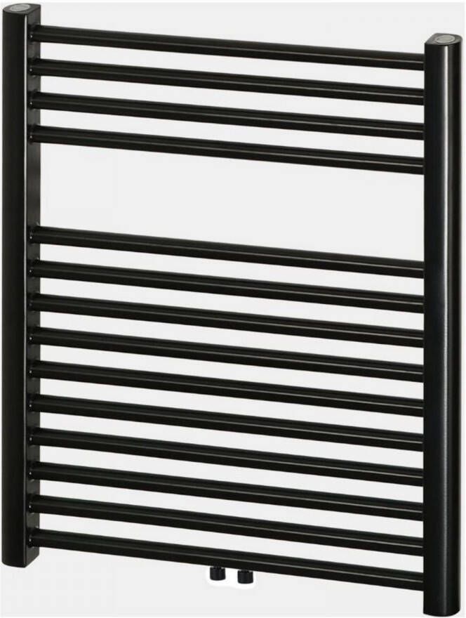 Haceka Designradiator Gobi Adoria 59x69 cm Zwart 6-Punts Aansluiting (368 Watt)