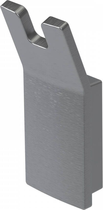 Haceka Aline Dubbele Haak Grijs Aluminium 1208690