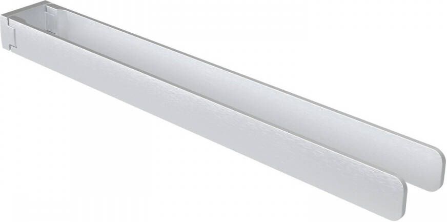Haceka Aline Handdoekhouder 46cm dubbel draaibaar geborsteld aluminium 1208595