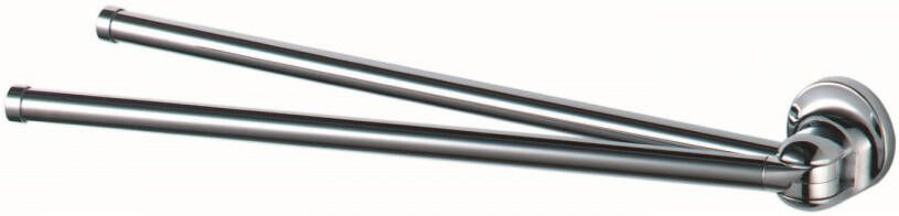 Haceka Aspen Dubbele Handdoekhouder 5 3x42 8x5 3 cm Chroom