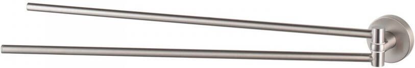 Haceka Kosmos Handdoekhouder 42cm dubbel draaibaar mat RVS 1208649