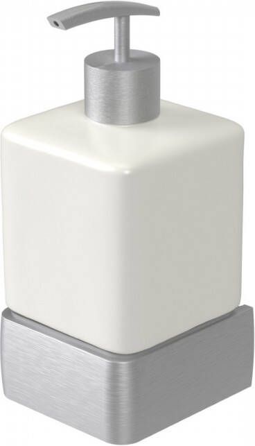 Haceka Zeepdispenser Aline Brushed 7 4x15 4 cm Aluminium Geborsteld Zilver