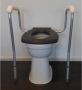 Handicare Toiletsteun Linido met Hulppoot 53x81 cm in Hoogte Verstelbaar Wit - Thumbnail 2