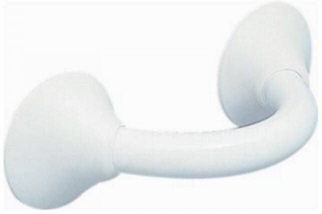 Handicare Wandbeugel Klein Formaat Linido Aangepast Sanitair Ronde Buis 20 cm RVS Wit