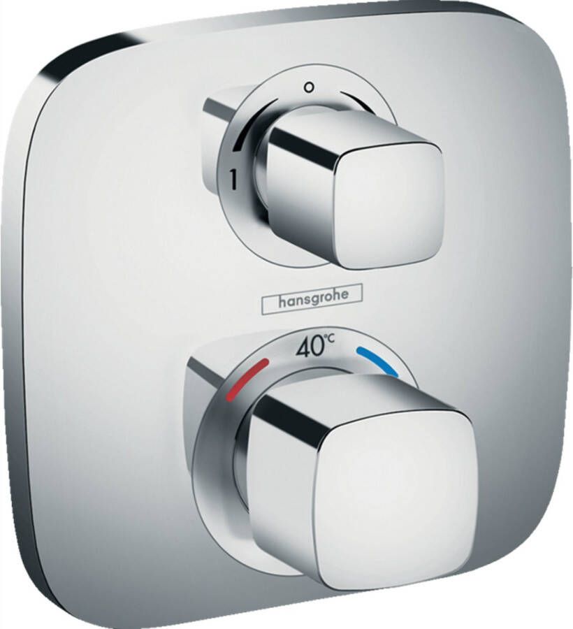 Hansgrohe Ecostat E afbouwdeel voor inbouwkraan thermostatisch met stop en omstelkraan voor 2 douchefuncties chroom 15708000