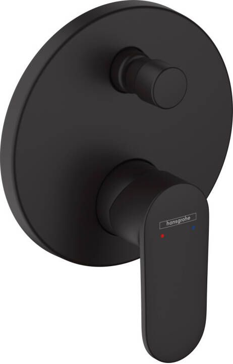 Hansgrohe Vernis Blend ééngreeps badmengkraan inbouw met geïntegreerde zekerheidscombinatie EN1717 mat zwart