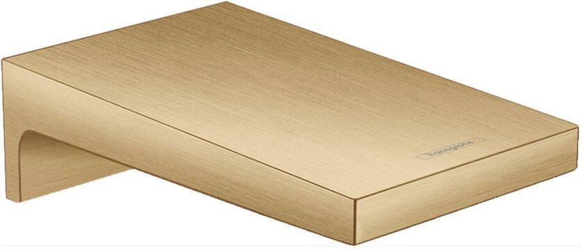 Hansgrohe Metropol baduitloop breed wandmontage voorsprong uitloop 18.5cm brushed bronze 32543140