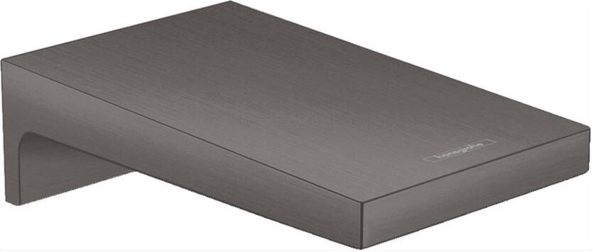 Hansgrohe Metropol baduitloop breed wandmontage voorsprong uitloop 18.5cm brushed black chroom 32543340