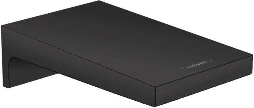 Hansgrohe Metropol baduitloop breed wandmontage voorsprong uitloop 18.5cm mat zwart 32543670