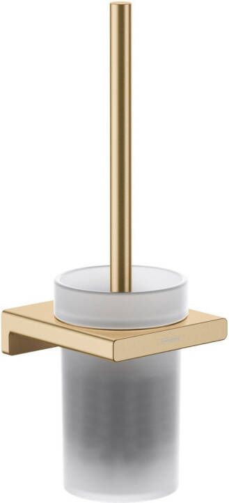Hansgrohe AddStoris toiletborstel met wandhouder 10 5x12x34 2cm brushed bronze