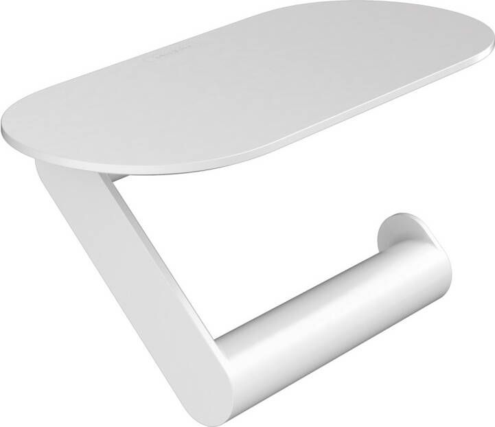 Hansgrohe WallStoris toiletrolhouder met planchet 23x10x9 7cm mat wit