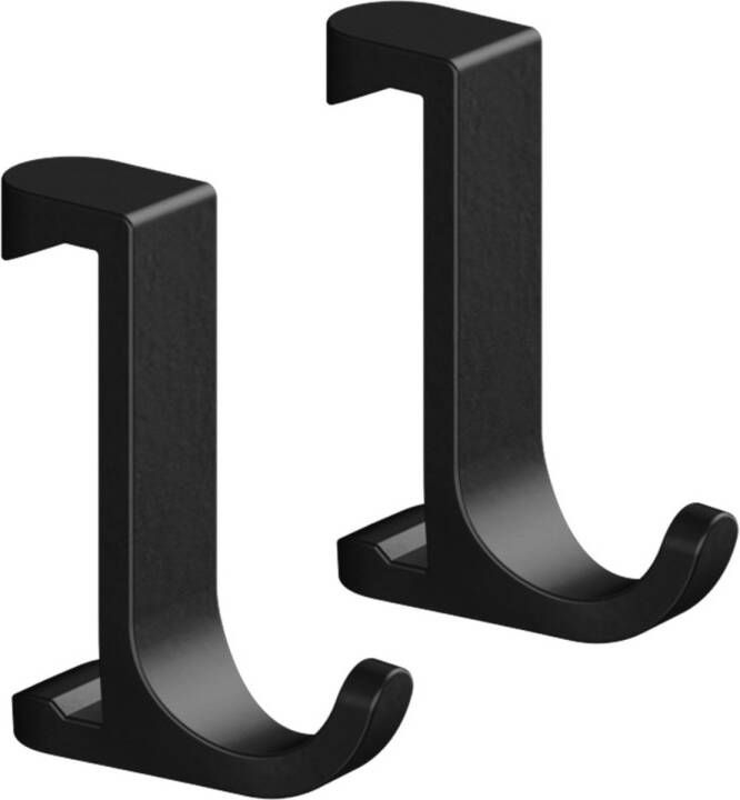 Hansgrohe WallStoris handdoekhaak 1x3.9x3.3cm 2 stuks Zwart mat 27929670