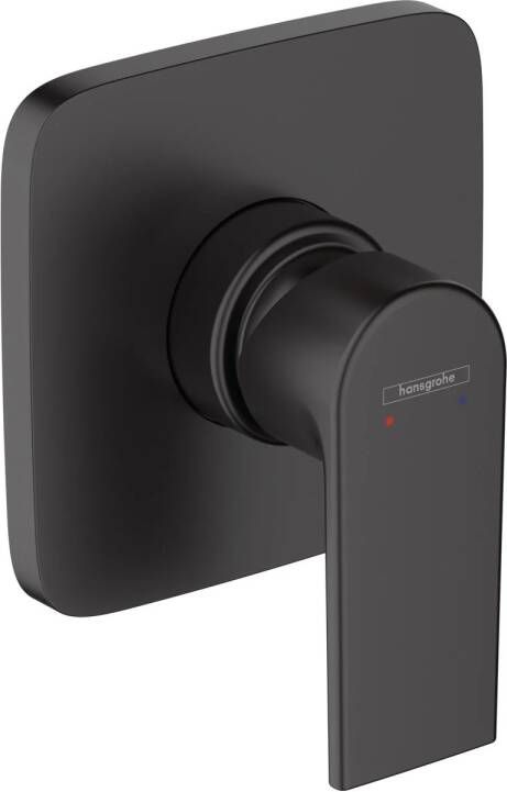 Hansgrohe Vernis afdekset douchekraan met hendel mat zwart 71658670