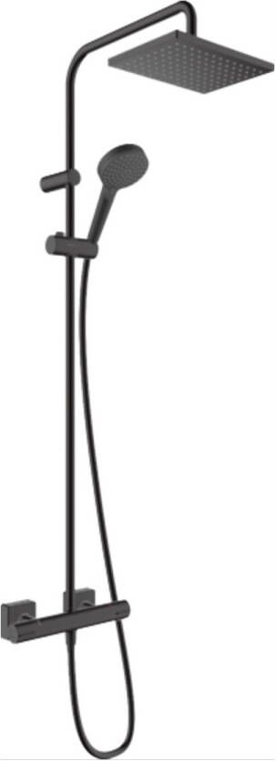 Hansgrohe Regendouche set Vernis Shape Showerpipe 230 1 Jet met Douchethermostaat Mat Zwart