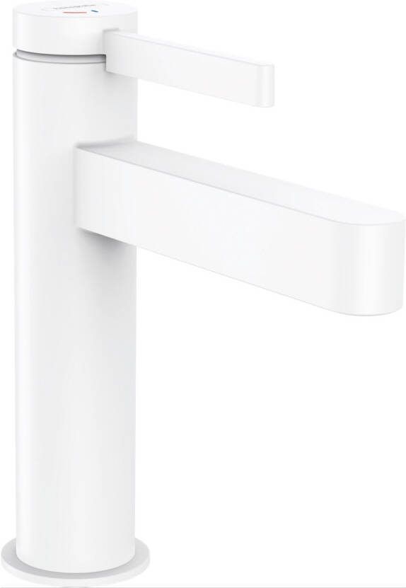 Hansgrohe Wastafelmengkraan Finoris Eengreeps 110 met PushOpen Waste Mat Wit