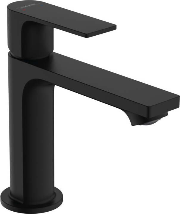 Hansgrohe Rebris E ééngreeps wastafelmengkraan met pop-up afvoergarnituur 16 8 cm mat zwart