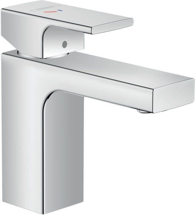 Hansgrohe Wastafelmengkraan Vernis Shape Eengreeps 100 Met Trekwaste CoolStart Chroom