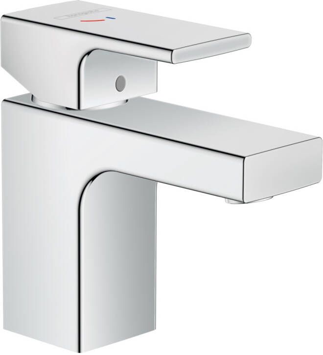 Hansgrohe Vernis Shape ééngreeps wastafelmengkraan 70 CoolStart zinc met trekwaste chroom