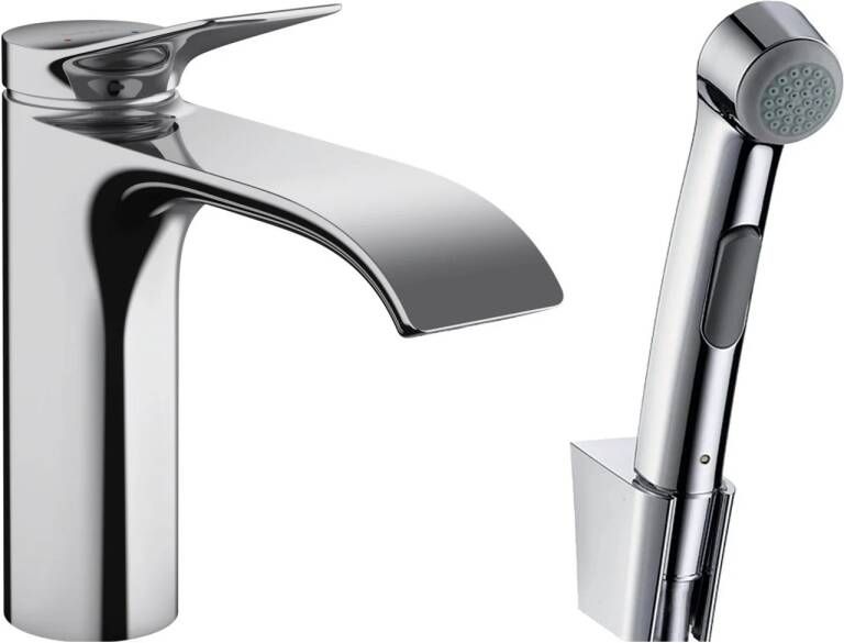 Hansgrohe Wastafelmengkraan Vivenis Bidethanddouche en Doucheslang 160 cm Chroom
