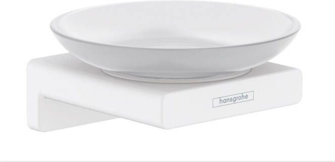 Hansgrohe Addstoris zeephouder met schaal mat wit 41746700