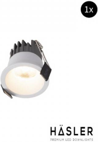 Hasler Inbouwspot Häsler Atrano Incl. Fase Aansnijding Dimbaar 5 cm 3.6 Watt Warm Wit Set 10x Set 1 Spot