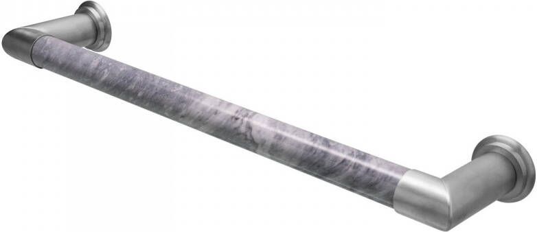 HD Heating Elektrische Radiator Cascade 60x12 cm Bardiglio Nuvolato Marble Brushed Nickel