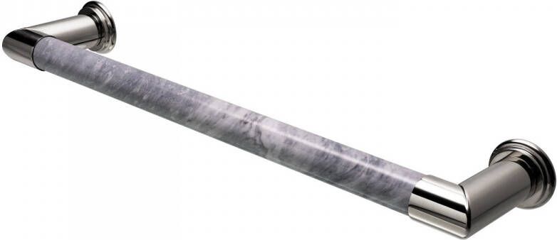 HD Heating Elektrische Radiator Cascade 60x12 cm Bardiglio Nuvolato Marble Polished Nickel