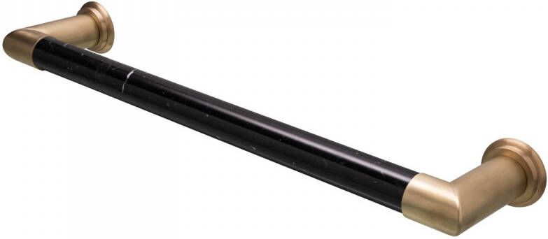 HD Heating Elektrische Radiator Cascade 60x12 cm Nero Marquina Marble Brushed Brass