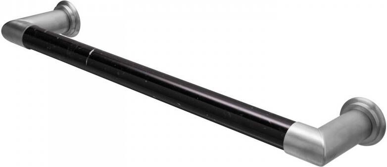 HD Heating Elektrische Radiator Cascade 60x12 cm Nero Marquina Marble Brushed Nickel