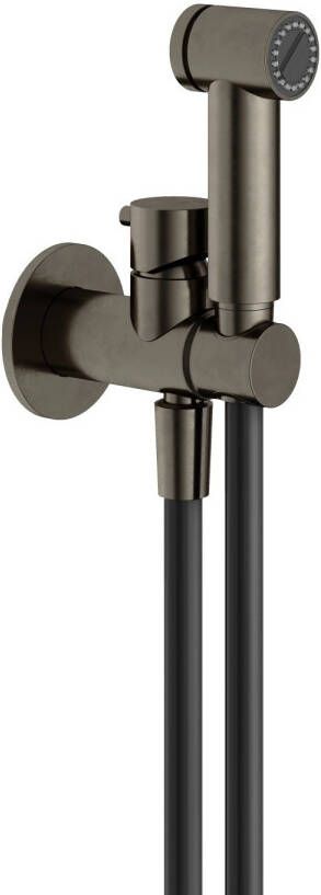 Hotbath Cobber Afbouwdeel voor Bidetkraan met doucheslang en houder Verouderd ijzer KHDS2EXTAI