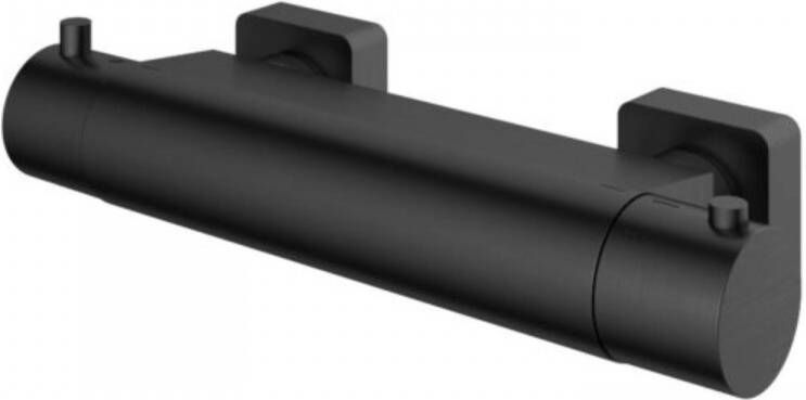 Hotbath Gal GL008BGP thermostatische douchemengkraan met 1 2" onderaansluiting Geborsteld gunmetal PVD