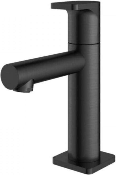 Hotbath Gal Fonteinkraan opbouw uitloop 8.5cm koudwaterkraan PVD geborsteld gunmetal GL001BGP