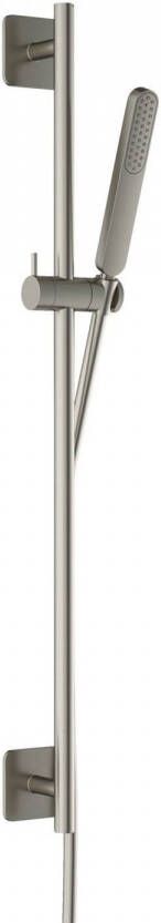 Hotbath Gal GL309GNP verstelbare glijstang 100 cm met doucheslang 1 5 mtr en handdouche Geborsteld nikkel PVD - Foto 1